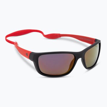 Sonnenbrille Kinder GOG Jazz matt black/red/red mirror