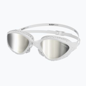 Schwimmbrille BuddySwim OzeanX Mirror white / silver