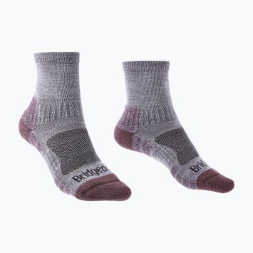 Damensocken Bridgedale Lightweight Merino Performance 3/4 Crew Original heather/damson