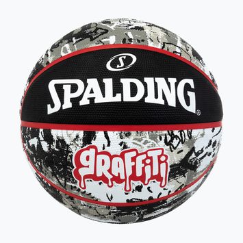 Basketball Spalding Graffiti Schwarz/Rot Größe 7