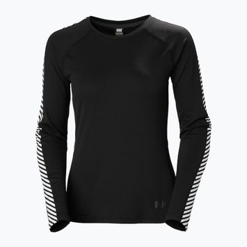 Damen Thermoaktivshirt Helly Hansen Lifa Active Stripe Crew schwarz