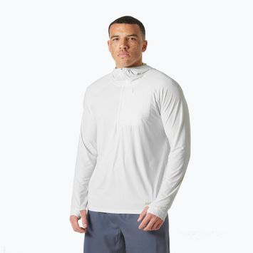 Herren-Trekking-Sweatshirt Helly Hansen Shine Solen 1/2 Zip Hoodie weiß