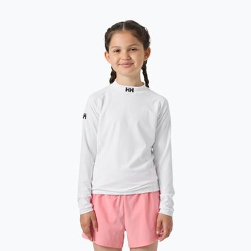 Schwimm-Longsleeve Kinder Helly Hansen Waterwear Rashguard Jr white