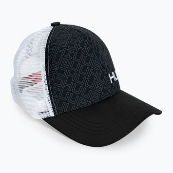 Mütze HUUB Running Baseball schwarz-weiß A2-RBC