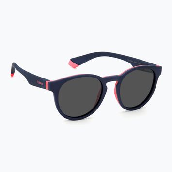 Polaroid PLD 8048/S blau rosa/grau polarisierte Kindersonnenbrille