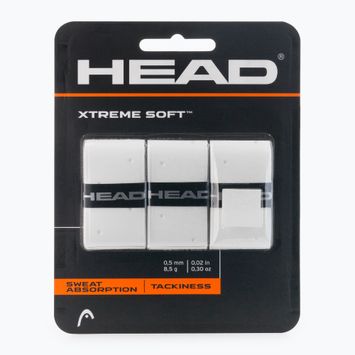 HEAD Xtremesoft Grip Tennisschläger Overwrap 3 Stück weiß 285104