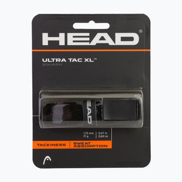 HEAD SQ UltraTac Xl Squash Racquet Wrap Schwarz 282100