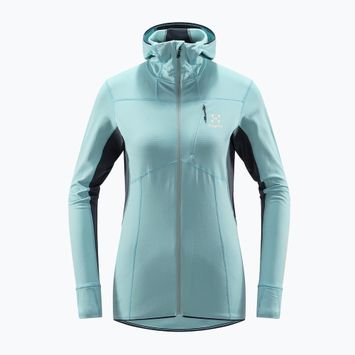 Damen-Trekking-Sweatshirt Haglöfs L.I.M Mid Comp Hood blau 605255