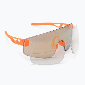 Sonnenbrille POC Elicit Toric fl.orange translucent/clarity road/Paartly sunny gold