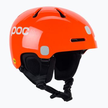 Skihelme für Kinder POC POCito Fornix MIPS fluorescent orange