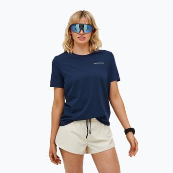 Peak Performance Damen Explore Logo blau Schatten T-Shirt