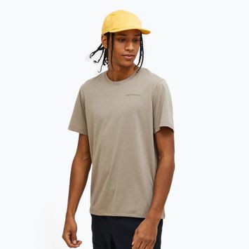 Herren Peak Performance Explore Logo T-shirt avid beige