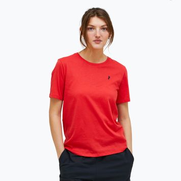 Damen Peak Performance Explore Grafik-T-Shirt leuchtend rot