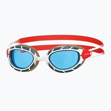 Schwimmbrille Zoggs Predator white/ red/ tint blue