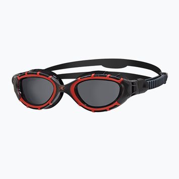 Schwimmbrille Zoggs Predator Flex Polarized red/ black/ smoke polarized