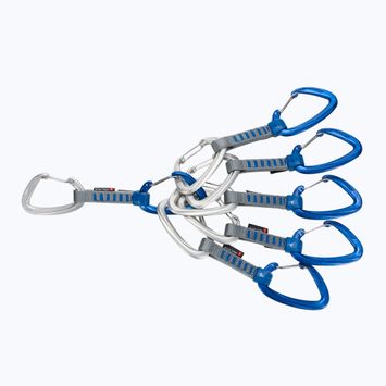 MAMMUT Crag Wire 10cm 6tlg. silber-blaues Express-Set