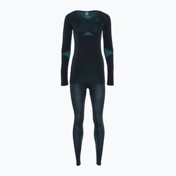 Set aus thermoaktiver Unterwäsche Damen ODLO Fundamentals Performance Warm dark saphire/ blue radiance