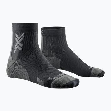 Men's X-Socks Run Discover Ankle schwarz/kohlefarbene Laufsocken