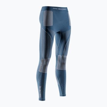 Damen-Thermo-Leggings X-Bionic Energy Accumulator 4.0 mineralblau / arktisch-weiß