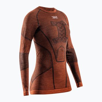 Thermoaktives Damen-Langarmshirt X-Bionic Symbio Merino Shirt clay