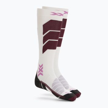 Frauenskisocken X-Socks Ski Expert Otc x weiß/lavendel