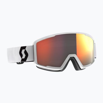 Skibrille SCOTT Factor Pro mineral white/black/solar red chrome