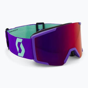 Skibrille SCOTT Shield deep purple/solar red chrome