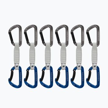 Mammut Workhorse Keylock Kletterausdrücke 12 cm Quickdraws 6 Stück grau/blau