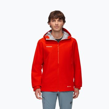 Herren Mammut Crater Light HS Hooded Regenjacke rot