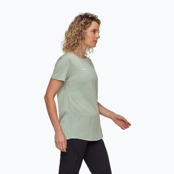 Mammut Tree Wool FL Damen-Trekking-Shirt Silber-Salbei-Melange