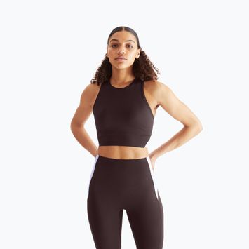 Damen-T-Shirt On Running Movement Crop lavendel
