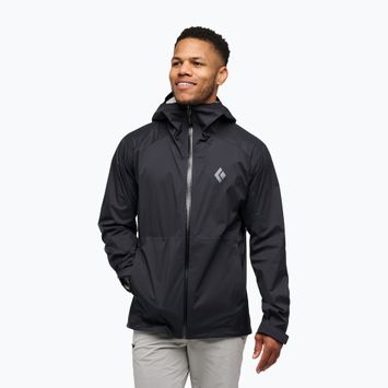 Damen Regenjacke Black Diamond Fineline Stretch schwarz