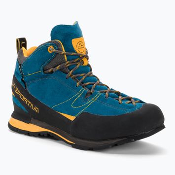 Herren-Trekkingstiefel La Sportiva Boulder X Mid blau/gelb