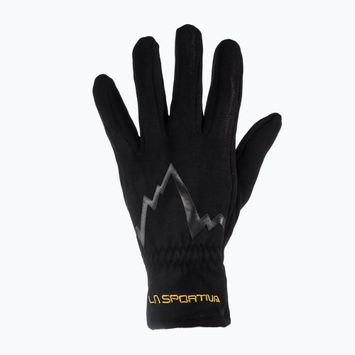 La Sportiva Stretch schwarz/gelbe Trekking-Handschuhe