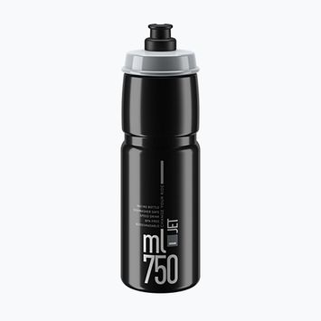 Fahrrad Wasserflasche Elite Jet 750 ml black/grey logo