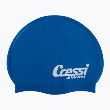Kinderschwimmkappe Cressi Silikonkappe navy blau XDF220