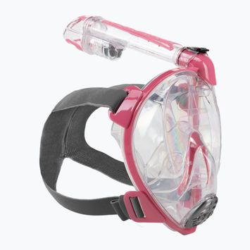 Cressi Duke Dry Vollgesichtsmaske zum Schnorcheln rosa XDT000040