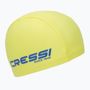Kinderschwimmkappe Cressi Tago limone/blau