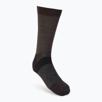 Trekkingsocken Mico Medium Weight Crew Outdoor Tencel grau-beige CA155
