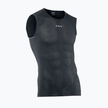 Herren Northwave Light Ärmelloses Fahrradtrikot schwarz
