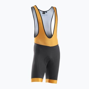 Fahrrad Shorts Herren Northwave Force Evo Bibshort black/ochre