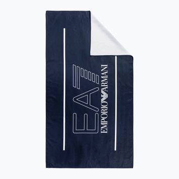 EA7 Emporio Armani Water Sports Active Handtuch marineblau mit weißem Logo