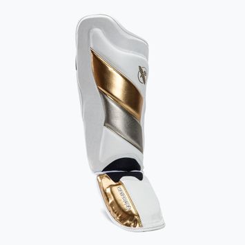 Hayabusa T3 Striking Schienbeinschoner weiß und gold T3SSG Schienbeinschützer