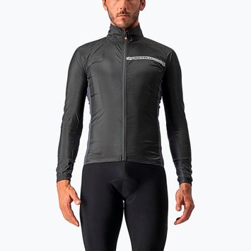 Fahrradjacke Herren Castelli Squadra Stretch light black/dark gray