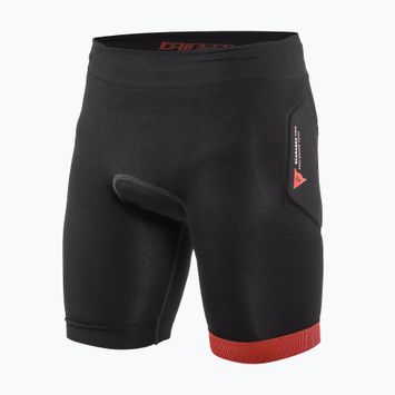 Kinder Radhose mit Protektoren Dainese Scarabeo Shorts schwarz/rot