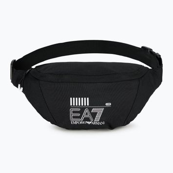 EA7 Emporio Armani Train Core 2,5 l schwarz/weiß Logo-Nierenbeutel