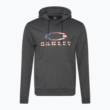 Herren Oakley Bark Fleece Hoodie dunkelgrau heather