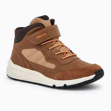 Schuhe Kinder Geox Rooner ABX koniak