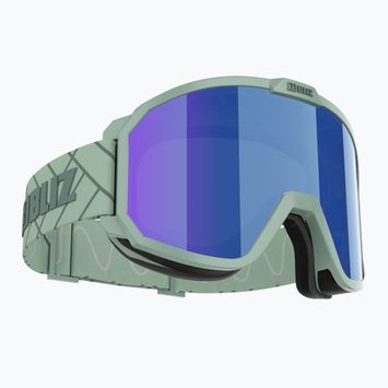Skibrille Bliz Rave matt green/brown blue