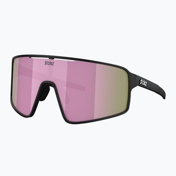 Bliz P001S matte schwarz/braune rosa Spiegel-Sonnenbrille